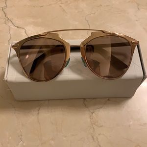 dior sunglasses reflected rose gold